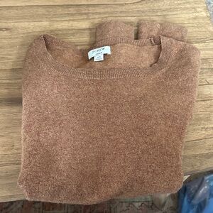 Brown Jcrew teddie sweater
